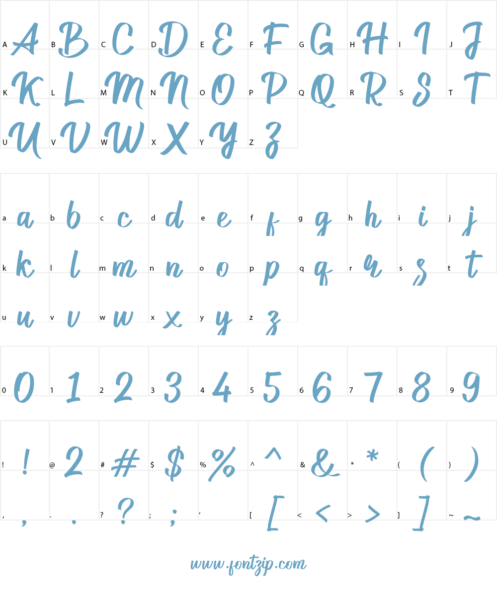 Stuttgart DEMO Font Character